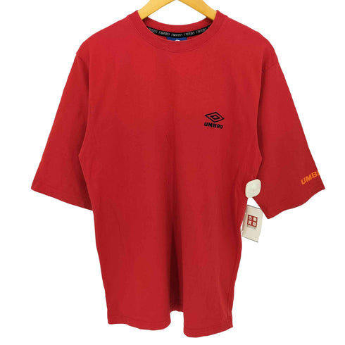 アンブロ UMBRO 90s ロゴ刺繍 クルーネックTシャツ メンズ import:L