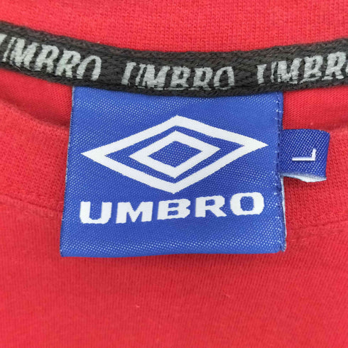 アンブロ UMBRO 90s ロゴ刺繍 クルーネックTシャツ メンズ import:L