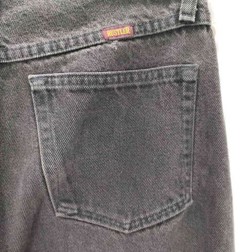 ラスラー RUSTLER ブラックデニムパンツ メンズ 29/30