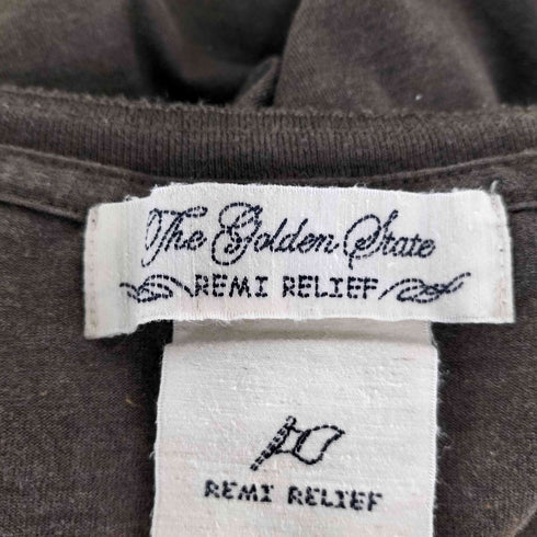 レミレリーフ REMI RELIEF ポケット ヘンリーネックTシャツ メンズ JPN:L