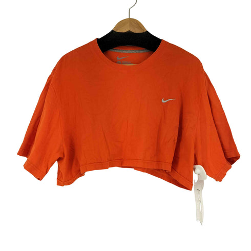 ナイキ NIKE ワンポイントスウォッシュ刺繍クロップド S/S Tシャツ レディース 2XL