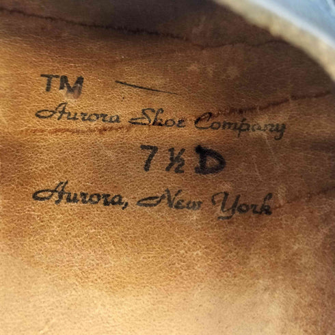 aurora shoes ミドルイングリッシュ レザー シューズ レディース 7 1/2