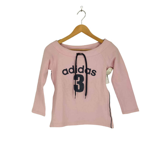 アディダス adidas 襟コード ナンバリングカットソー レディース M