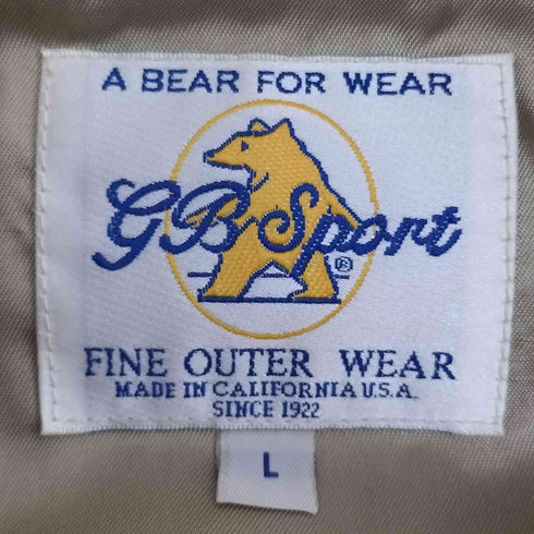 ゴールデンベアー Golden bear GB Sport USA製 ゴートレザー ジャケット メンズ import:L