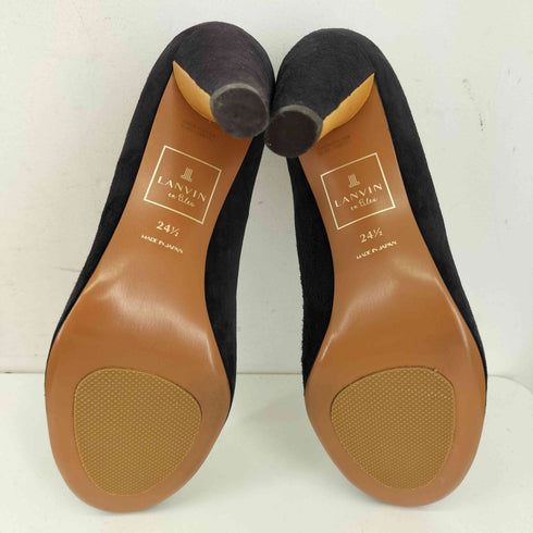ランバンオンブルー LANVIN en Bleu スウェードパンプス レディース 24.5
