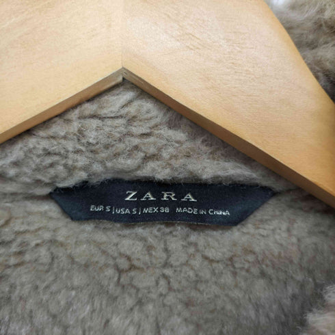 ザラ ZARA エコムートン ボア ジャケット メンズ import:S