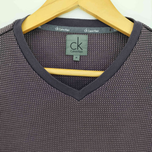 カルバンクライン CALVIN KLEIN ワッフル Vネック Tシャツ サーマル メンズ JPN:M