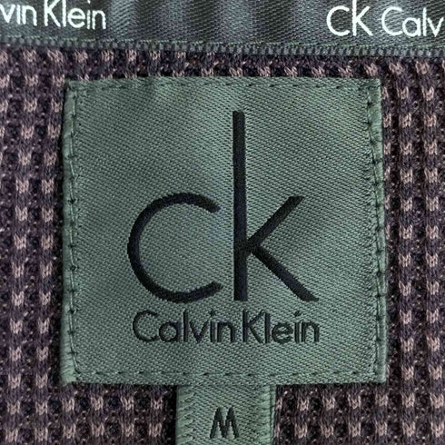カルバンクライン CALVIN KLEIN ワッフル Vネック Tシャツ サーマル メンズ JPN:M