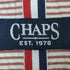 チャップス CHAPS ストライプ シアサッカー ボタンダウン 半袖シャツ メンズ import:M