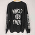 ワールドワイドフェイマス WORLD WIDE FAMOUS 袖ロゴプリント クルーネックスウェット メンズ JPN:XL