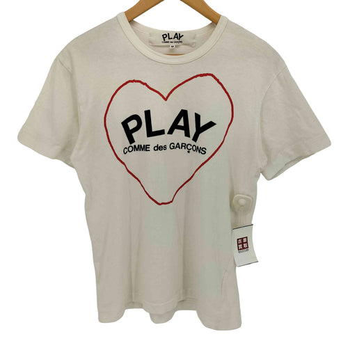 プレイコムデギャルソン PLAY COMME des GARCONS ハートロゴ クルーネックtシャツ メンズ JPN:M