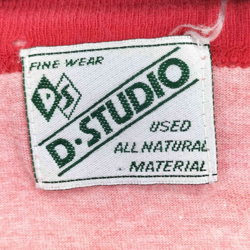 D.STUDIO フロントプリント S/S ラグランTシャツ メンズ