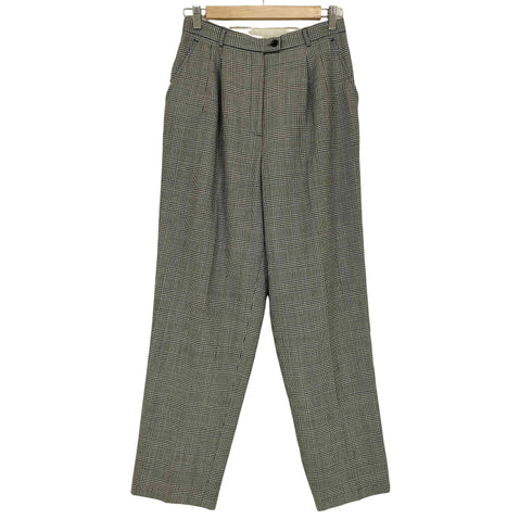 タルボット TALBOTS グレンチェック2タックスラックスパンツ メンズ
