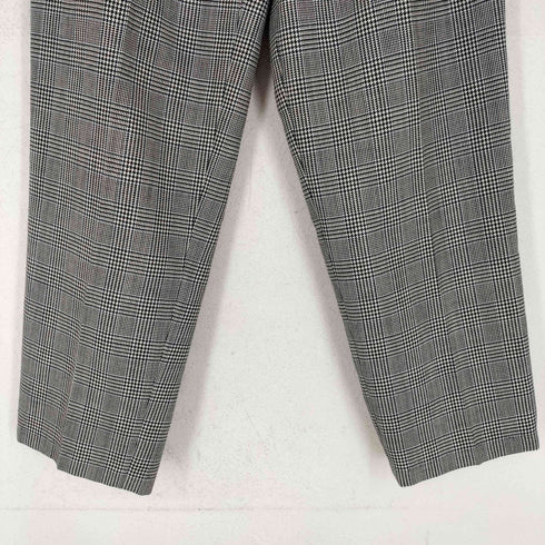 タルボット TALBOTS グレンチェック2タックスラックスパンツ メンズ