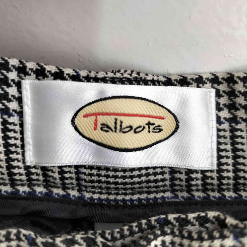 タルボット TALBOTS グレンチェック2タックスラックスパンツ メンズ