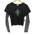 rue21 Y2K ラインストーン フェイクレイヤードカットソー レディース XL