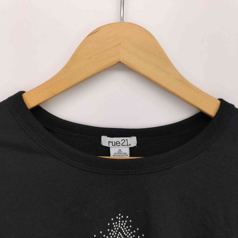 rue21 Y2K ラインストーン フェイクレイヤードカットソー レディース XL