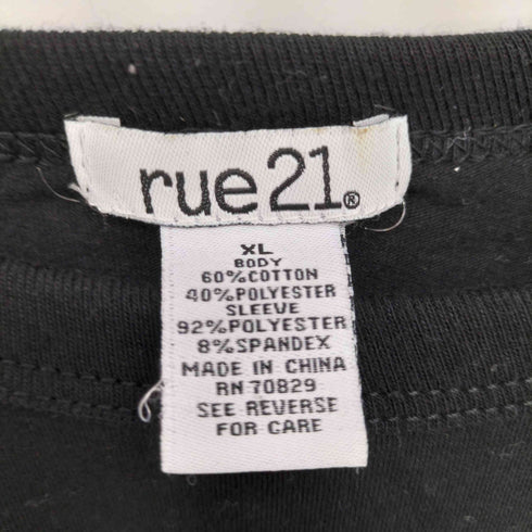 rue21 Y2K ラインストーン フェイクレイヤードカットソー レディース XL