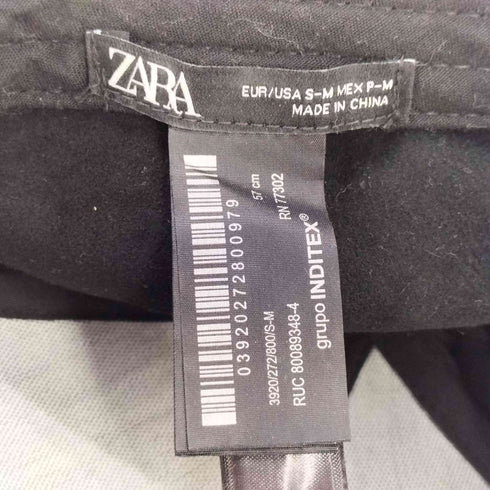 ザラ ZARA フェイクレザーキャップ メンズ S-M (57cm)