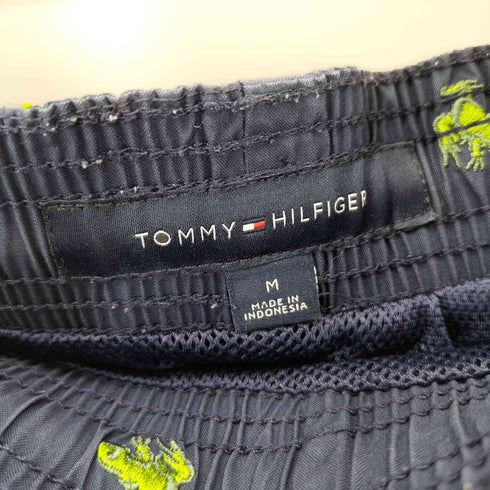 トミーヒルフィガー TOMMY HILFIGER 刺繍 ナイロン スイムショーツ メンズ import:M