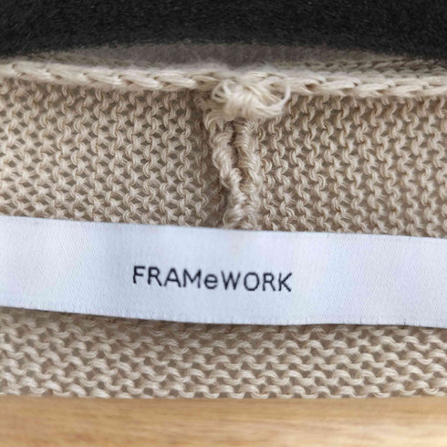 フレームワーク FRAMeWORK 24ss GIMA Vネック コットンカーディガン レディース