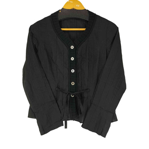 ヒロコビス HIROKO BIS プリーツデザイン L/S ブラウス レディース