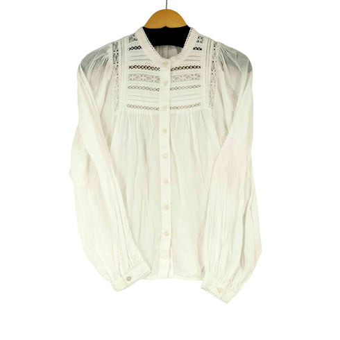 ギャップ Gap カットワークレース L/S ブラウス レディース JPN:S