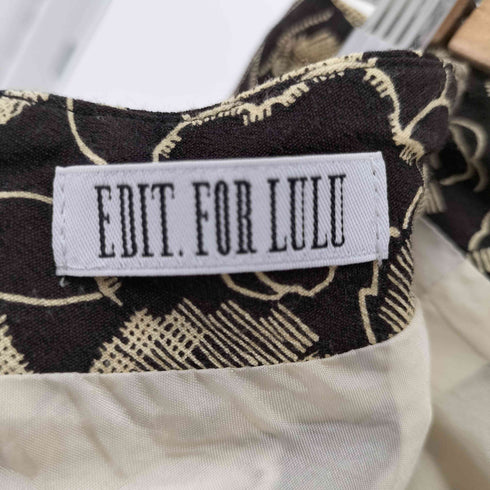 エディットフォールル EDIT. FOR LULU ヴィンテージプリント ハイウエストマキシスカート レディース EUR:34