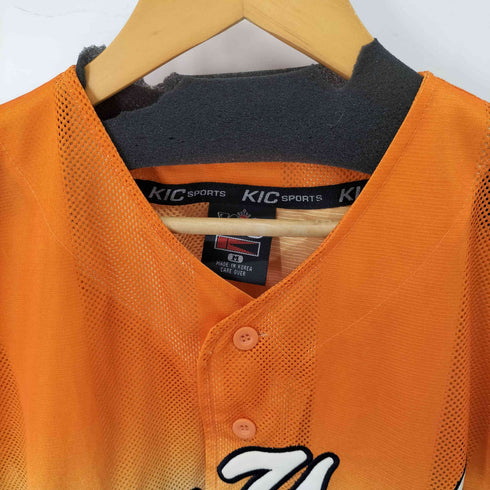 kic sport 90S グラデーション ベースボールシャツ メンズ import:XXL