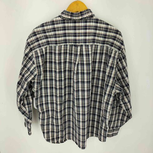 エディーバウアー Eddie Bauer 00S 白タグ チェックBDシャツ メンズ import:L