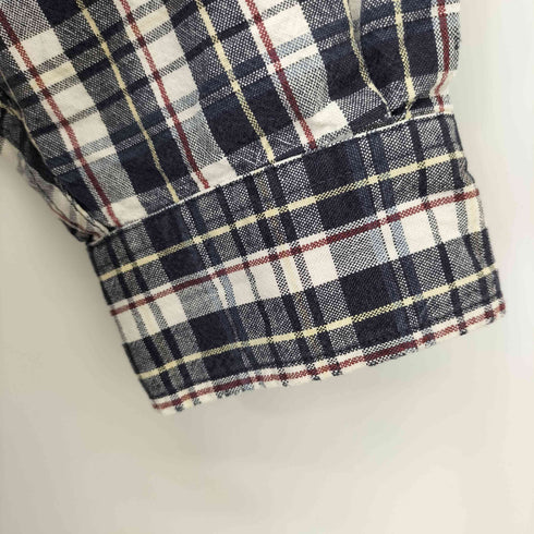 エディーバウアー Eddie Bauer 00S 白タグ チェックBDシャツ メンズ import:L