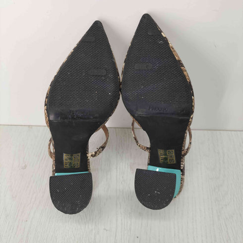ジェフリーキャンベル Jeffrey Campbell パイソン柄ミュール レディース JPN:36