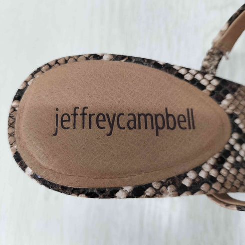 ジェフリーキャンベル Jeffrey Campbell パイソン柄ミュール レディース JPN:36
