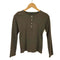 マーガレットハウエル MARGARET HOWELL 90-00S 旧タグ ヘンリーネック ハイゲージ ウール L/S ニット レディース JPN:2