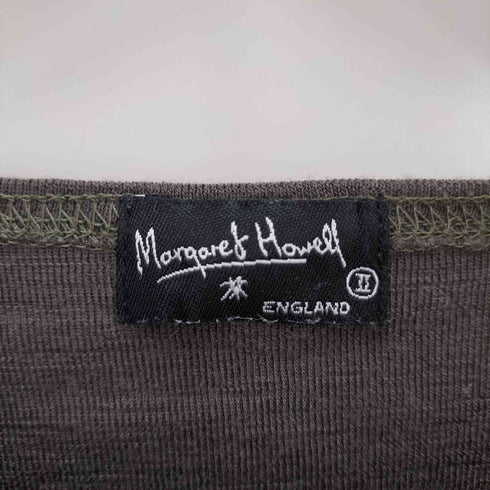 マーガレットハウエル MARGARET HOWELL 90-00S 旧タグ ヘンリーネック ハイゲージ ウール L/S ニット レディース JPN:2