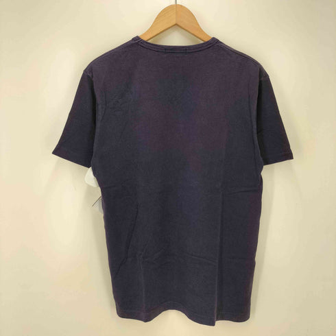 バーバリーブラックレーベル BURBERRY BLACK LABEL ロゴ プリント S/S Vネック Tシャツ メンズ JPN:2