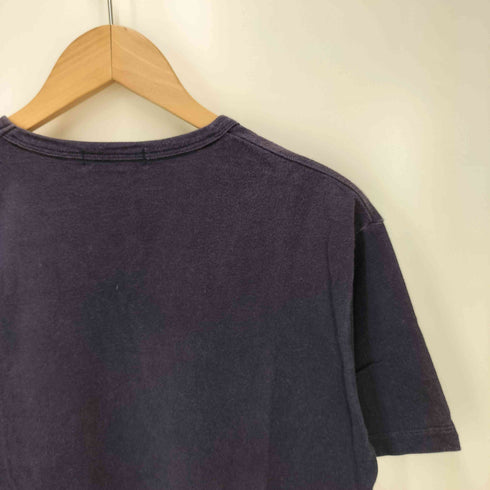 バーバリーブラックレーベル BURBERRY BLACK LABEL ロゴ プリント S/S Vネック Tシャツ メンズ JPN:2