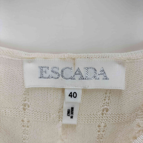 エスカーダ ESCADA イタリア製 レーヨン フリンジ S/S トップス レディース EUR:40