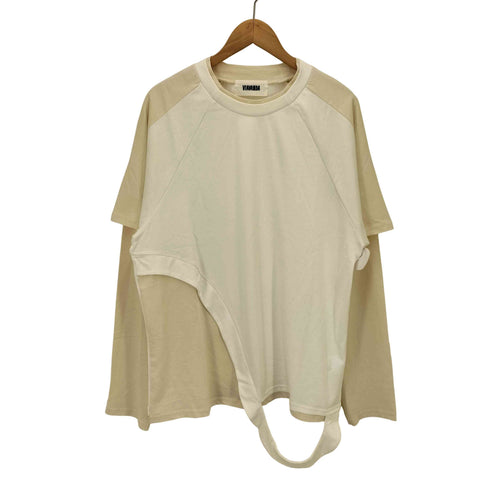 ヴィアヴァンダ viavanda BICOLOR LAYERED LONG TEE バイカラー レイヤード ロング Tシャツ レディース FREE