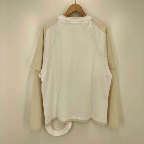 ヴィアヴァンダ viavanda BICOLOR LAYERED LONG TEE バイカラー レイヤード ロング Tシャツ レディース FREE