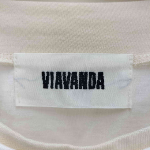 ヴィアヴァンダ viavanda BICOLOR LAYERED LONG TEE バイカラー レイヤード ロング Tシャツ レディース FREE