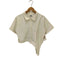 ヴィアヴァンダ viavanda DEFORMATION POLO SHIRT アシンメトリー S/S ポロシャツ レディース FREE
