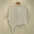 ヴィアヴァンダ viavanda DEFORMATION POLO SHIRT アシンメトリー S/S ポロシャツ レディース FREE