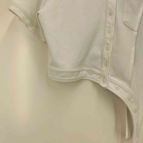 ヴィアヴァンダ viavanda DEFORMATION POLO SHIRT アシンメトリー S/S ポロシャツ レディース FREE