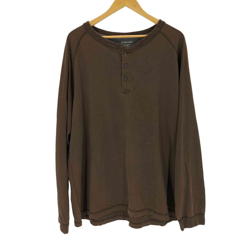 セントジョンズベイ STJOHNS BAY ヘンリーネックラグランTシャツ メンズ 2XL