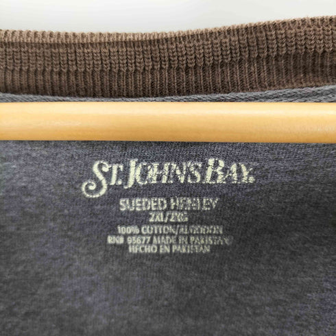セントジョンズベイ STJOHNS BAY ヘンリーネックラグランTシャツ メンズ 2XL