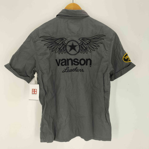 バンソン VANSON S/S ワッペンワークシャツ メンズ import:L