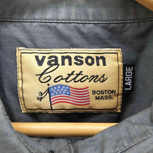 バンソン VANSON S/S ワッペンワークシャツ メンズ import:L
