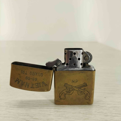 ジッポ ZIPPO 68-69年製造 QUANG TRI ナム戦 二丁拳銃ライター メンズ