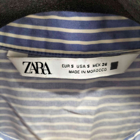 ザラ ZARA オーバーサイズストライプシャツ レディース import:S